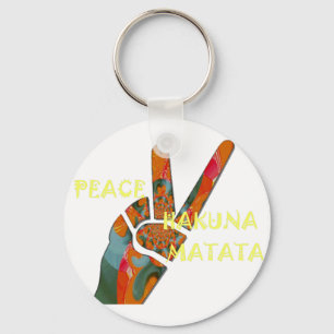 Llavero Paz: Rótulo de Hakuna Matata Vibes