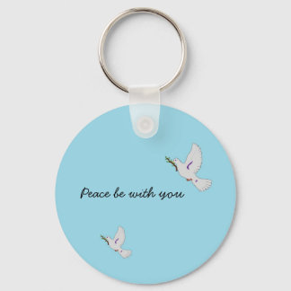 Llavero Paz sea con usted Keychain