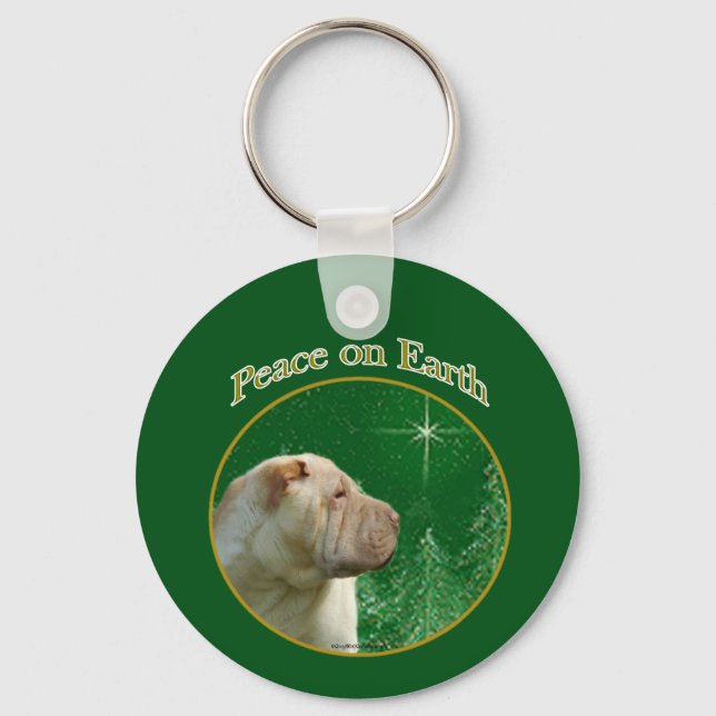 Llavero Paz Shar-Pei china (Anverso)