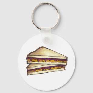 Llavero PB&J Peanut Butter Jelly Sandwich Keychain
