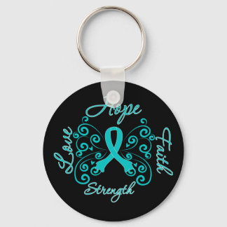 Llavero PCOS Hope Motto Mariposa