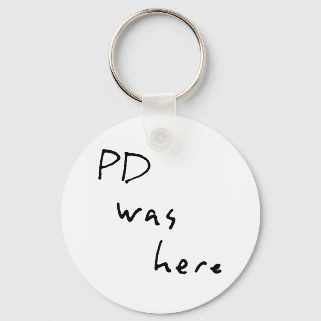 Llavero "PD estuvo aquí" Keychain (Anverso)