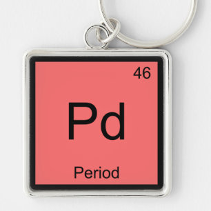 Llavero Pd - Period Chemistry Element Symbol Funny T-Shirt