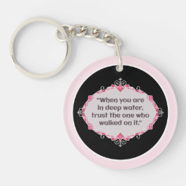 Llavero Peace in deep waters