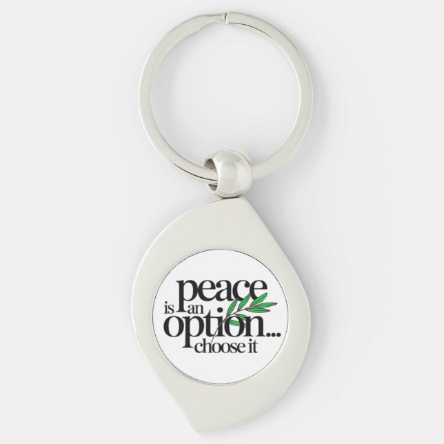 Llavero Peace is a Choice (Anverso)
