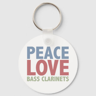 Llavero Peace Love Bass Clarinets