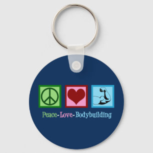 Llavero Peace Love Bodybuilding