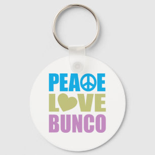 Llavero Peace Love Bunco