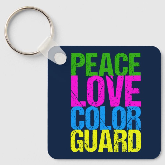 Llavero Peace Love Color Guard (Anverso)