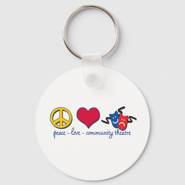 Llavero Peace Love Community Theatre (Anverso)