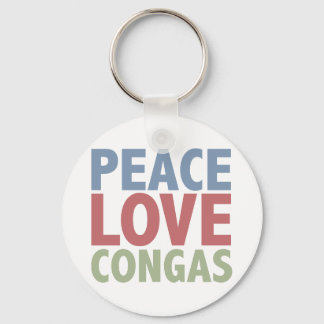 Llavero Peace Love Congas