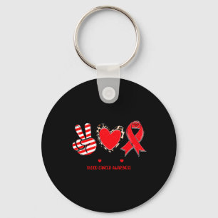 Llavero Peace Love Cure Bloguea Cancer Awareness Support T