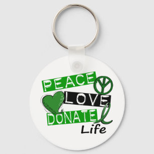 LLAVERO PEACE LOVE DONATE LIFE