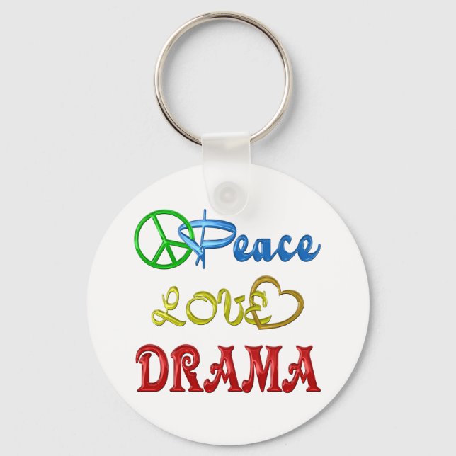 LLAVERO PEACE LOVE DRAMA (Anverso)