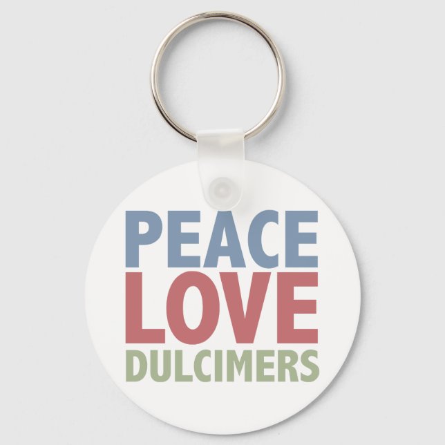 Llavero Peace Love Dulcimers (Anverso)