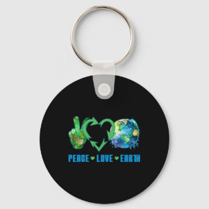 Llavero Peace Love Earth Planet Happy 54º aniversario Env