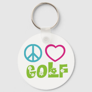 Llavero Peace Love Golf