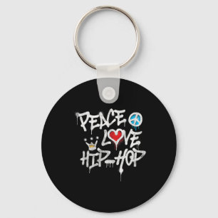 Llavero Peace Love Hip Hop Dance