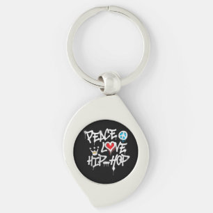 Llavero Peace Love Hip Hop Dance