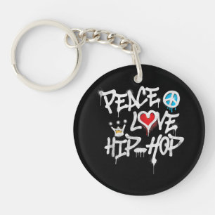 Llavero Peace Love Hip Hop Dance