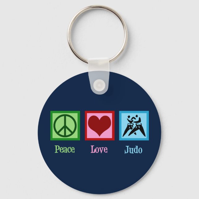 Llavero Peace Love Judo (Anverso)