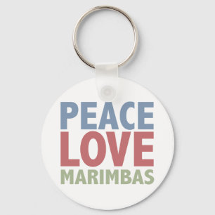 Llavero Peace Love Marimbas