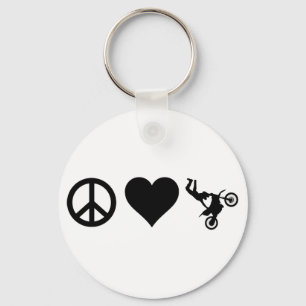 Llavero Peace Love Motocross
