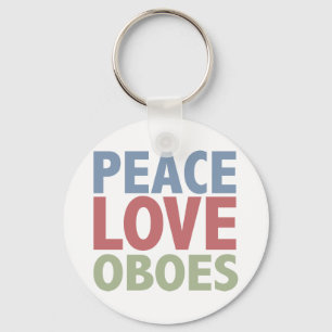 Llavero Peace Love Oboes