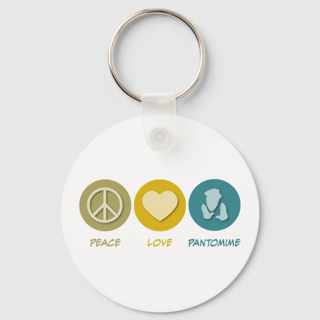 Llavero Peace Love Pantomime (Anverso)
