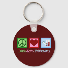 Llavero Peace Love Phlebotomy