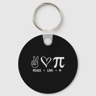Llavero Peace Love Pi Day Math Lover
