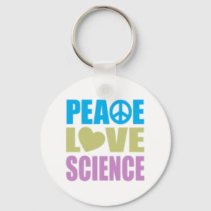 Llavero Peace Love Science