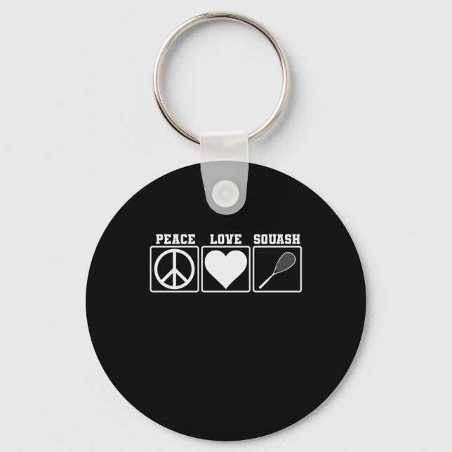 Llavero Peace love Squash (Anverso)