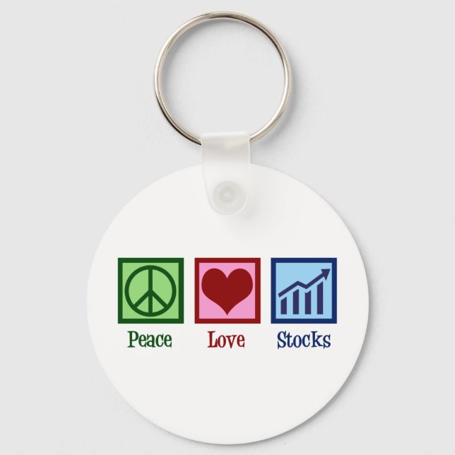 Llavero Peace Love Stocks (Anverso)