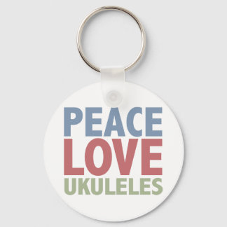 Llavero Peace Love Ukuleles