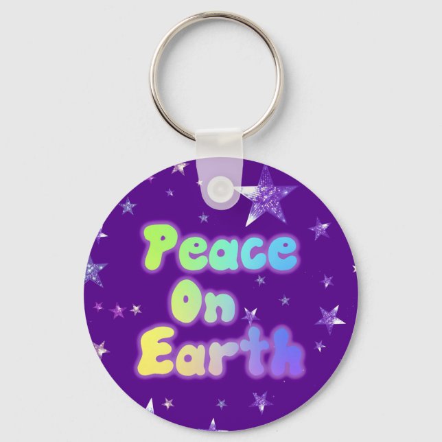 Llavero Peace On Earth Button (Anverso)