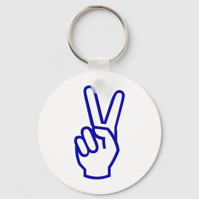 Llavero Peace or V for Victory (Anverso)