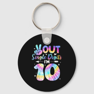 Llavero Peace Sign Double Digits 10th Birthday For Girls B