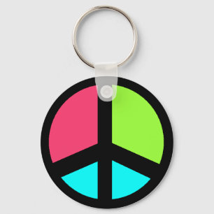 Llavero peacesign colorido