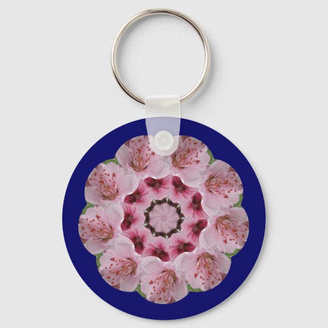 Llavero Peach Blossom Mandala (Anverso)