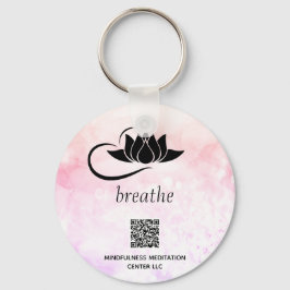 Llavero *~* Peach QR - BREATHE Lotus Branding SWAG