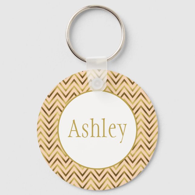Llavero Peach y Gold Personalizadas (Anverso)