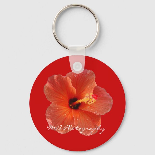 Llavero Peachy Hibiscus Keychain (Anverso)