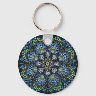 Llavero Peacock Dot Mandala
