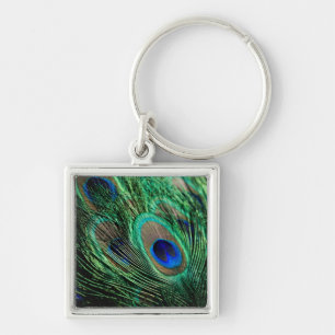 Llavero Peacock Feather Lucky