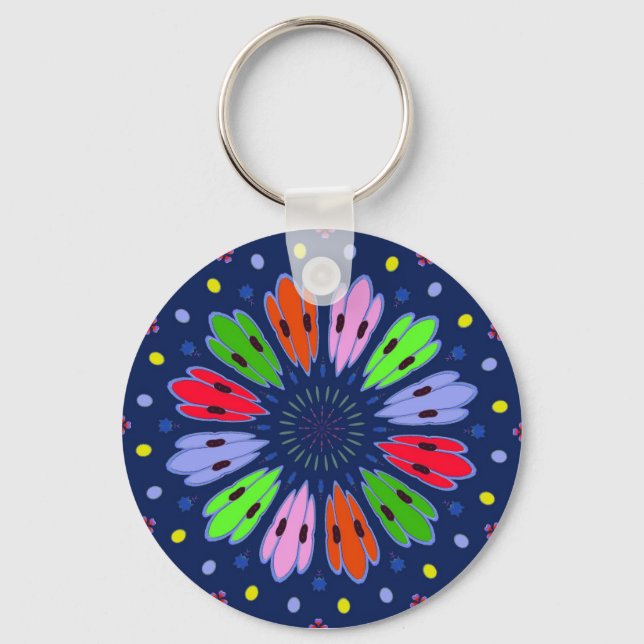 Llavero Peacock Feathers (Anverso)