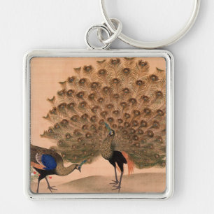 Llavero Peacocks asiáticos de época