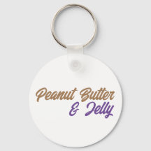 Peanut Butter & Jelly Keychain