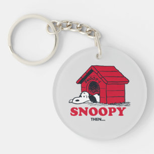 Llavero PEANUTS   Snoopia Entonces Y Ahora
