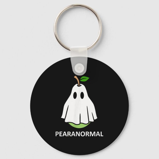 Llavero Pearanormal Cute Ghost Pear Halloween Costume Funn (Anverso)